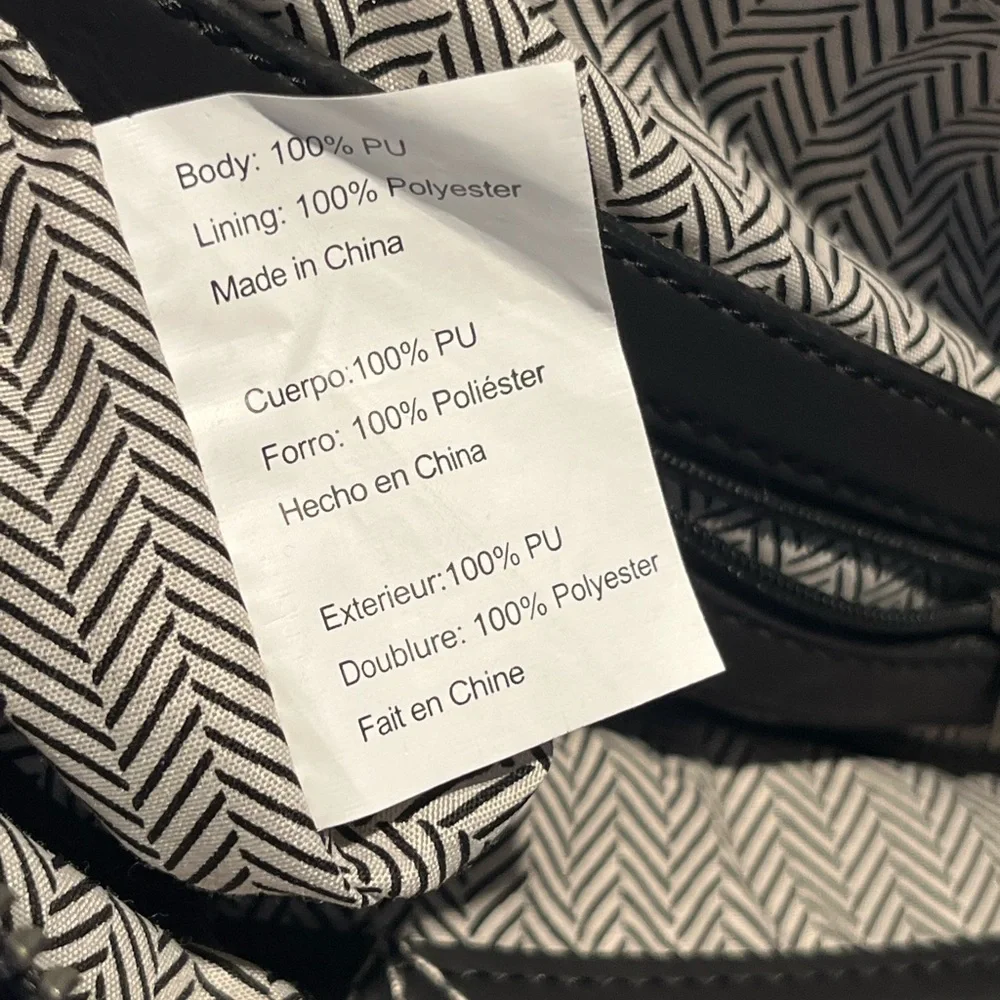 NWOT Steve Madden Black, Blue, and Cream Crossbody Bag - Picture 12 of 13